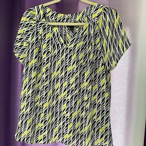 Worthington Printed Sleeveless Blouse